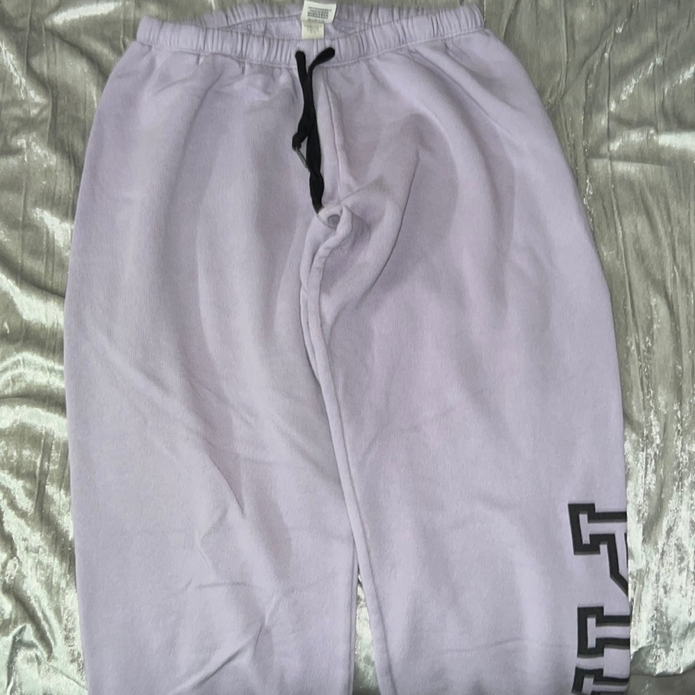 Purple PINK scrunched sweatpants